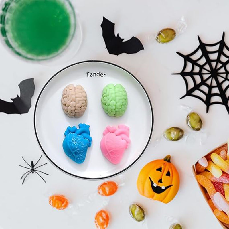 Candle Supplies Storage - Human Brain And Heart Silicone Molds