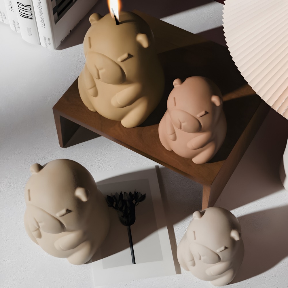 Standing Capybara Scent Candle - đánh giá và giá Candle Supplies Storage
