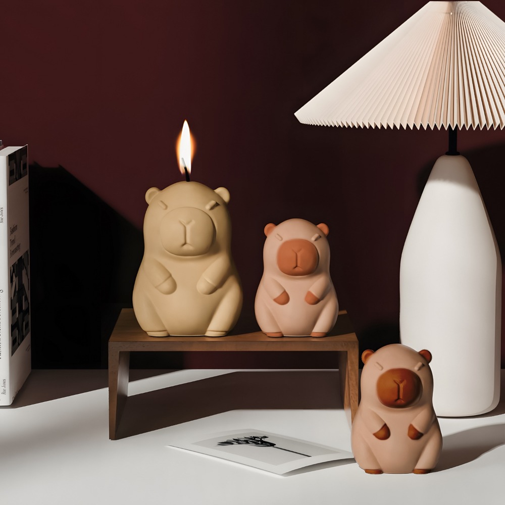 Standing Capybara Scent Candle - đánh giá và giá Candle Supplies Storage