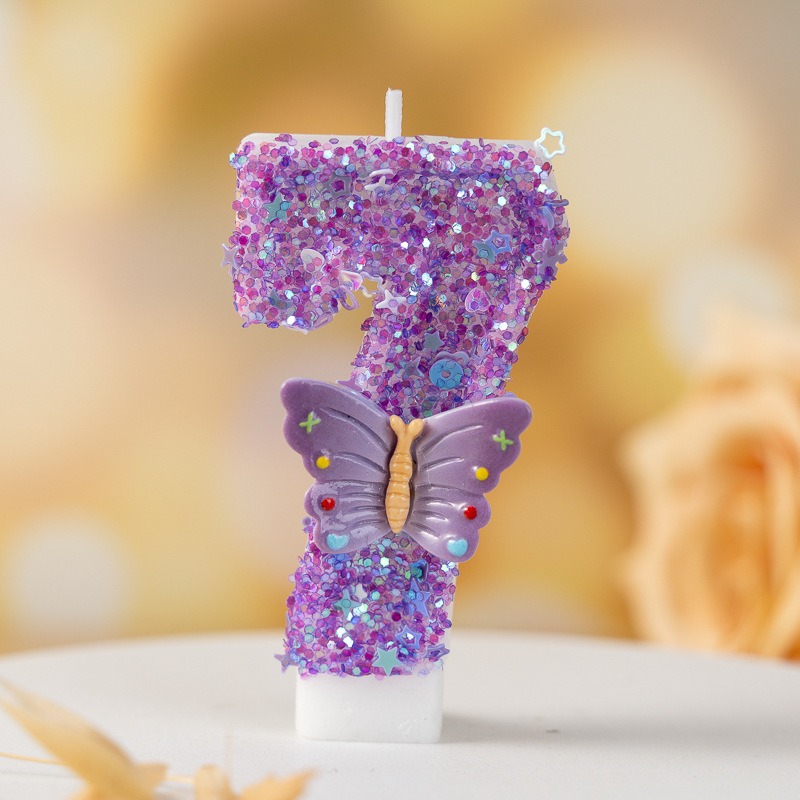 Purple Butterfly Number 0-9 Bi - đánh giá và giá Luxury Candle Supplies Usa