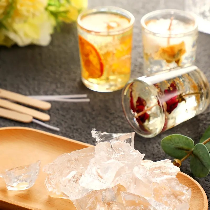 Transparent Crystal Wax, Jelly - đánh giá và giá Candle Supplies Storage