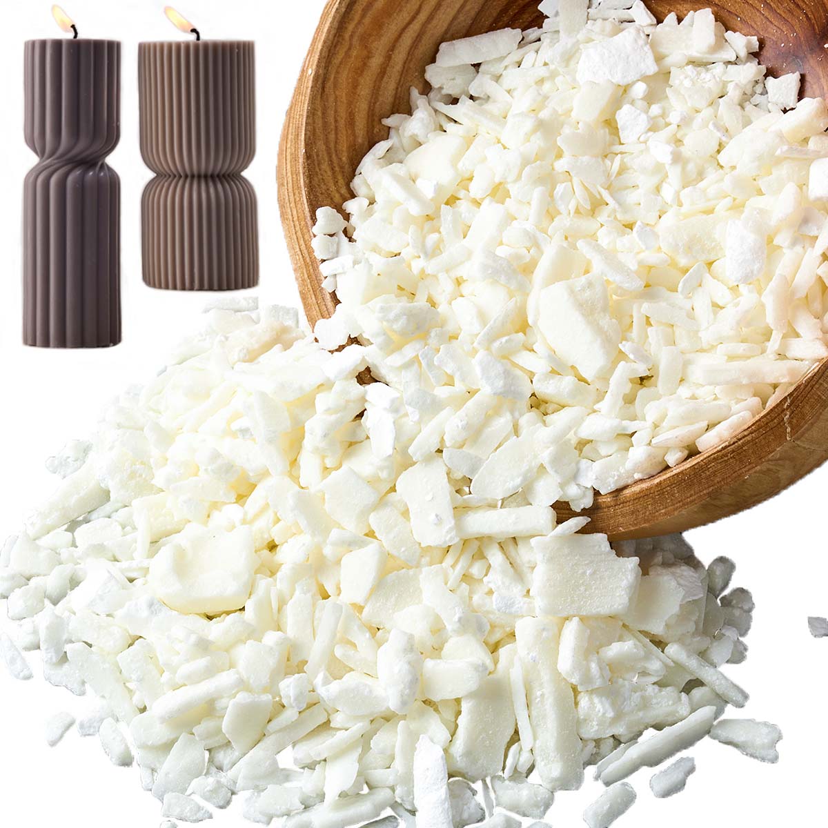1 Pounds Pure White Soy Wax Fo - đánh giá và giá Candle Supplies Storage