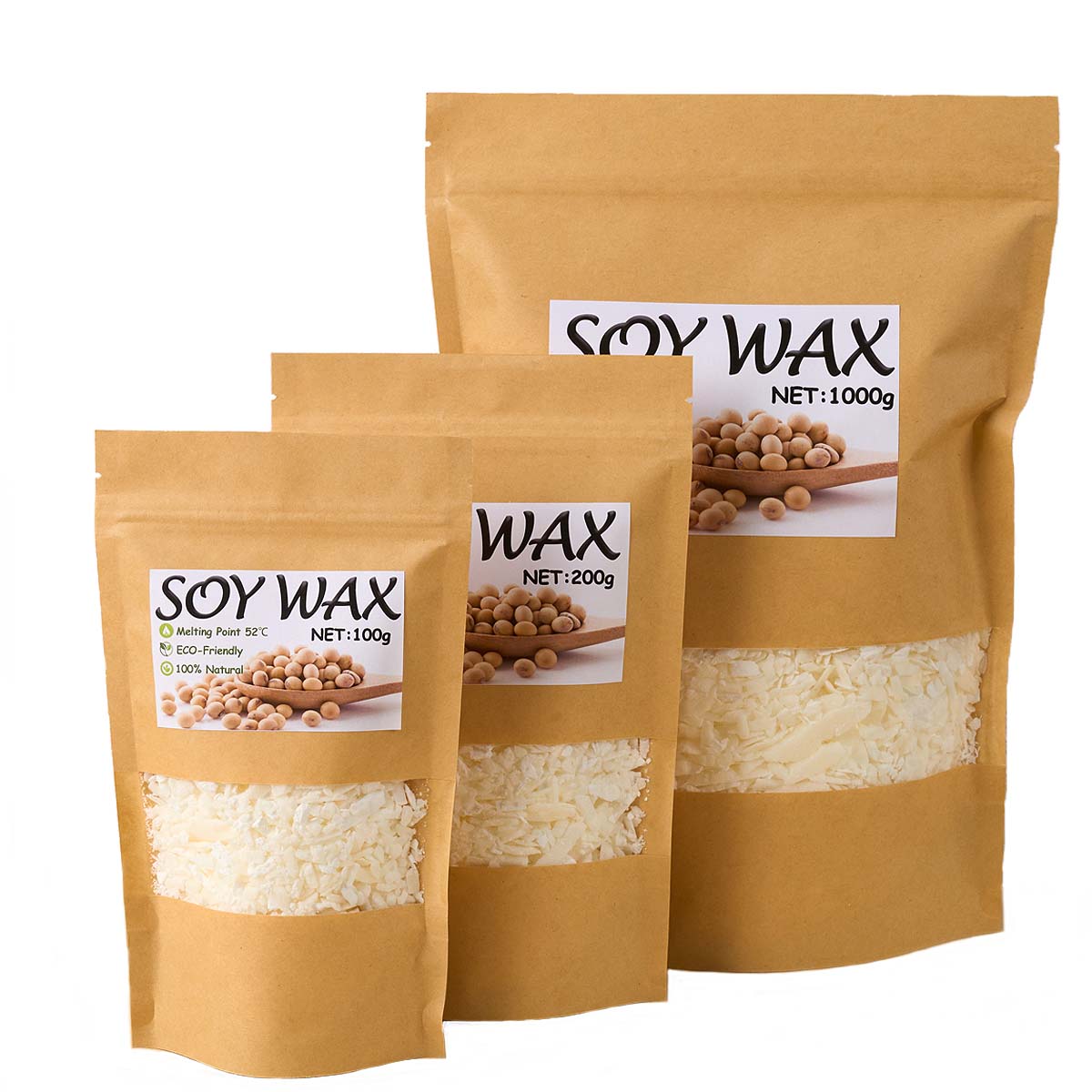 1 Pounds Pure White Soy Wax Fo - đánh giá và giá Candle Supplies Storage