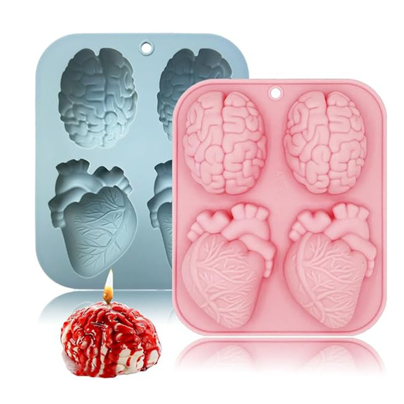 Human Brain And Heart Silicone - đánh giá và giá Candle Supplies Storage