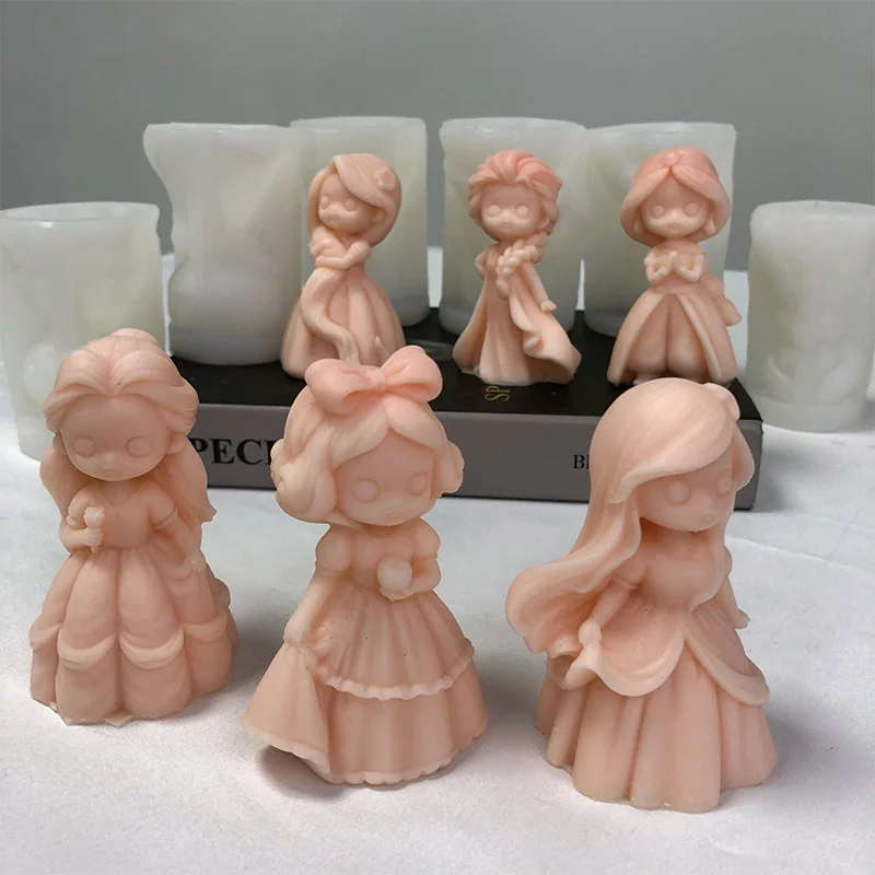 6 Princess Doll Silicone Candl - đánh giá và giá Candle Supplies Storage