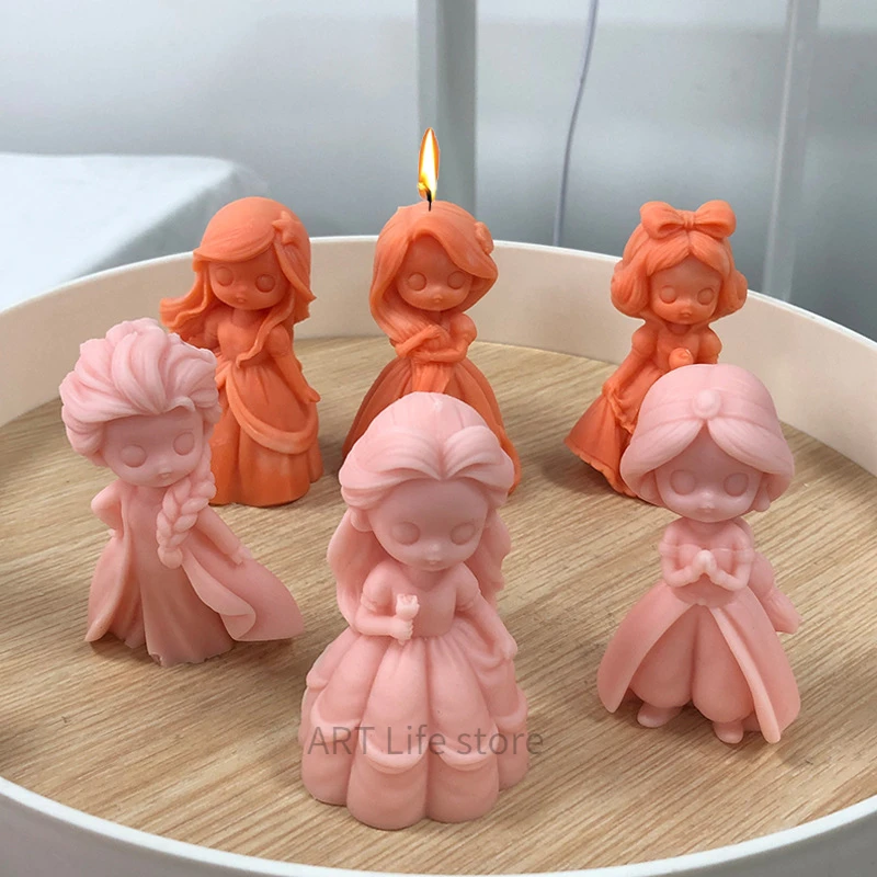 6 Princess Doll Silicone Candl - đánh giá và giá Candle Supplies Storage