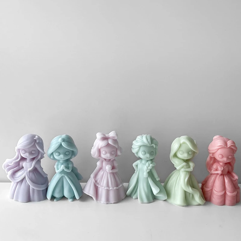 6 Princess Doll Silicone Candl - đánh giá và giá Candle Supplies Storage