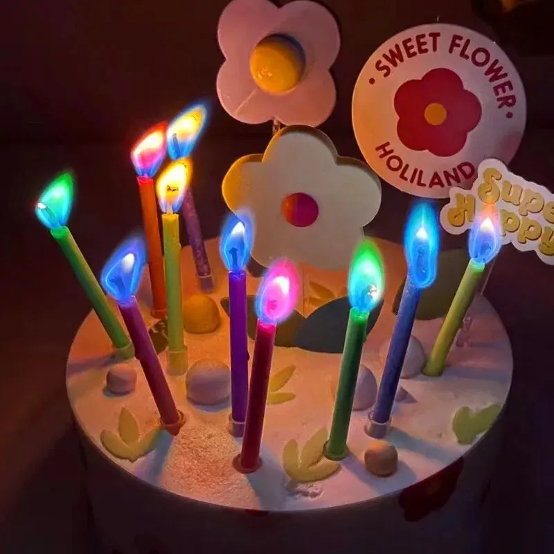 Multicoloured Colourful Flame  - đánh giá và giá Candle Surprise