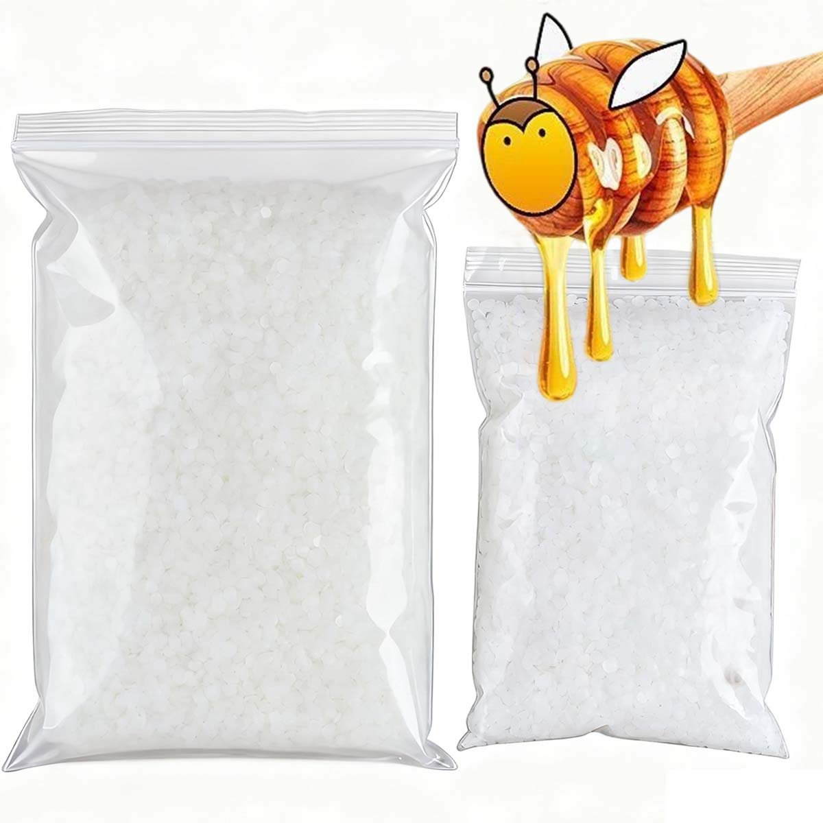 200g-1000g White Beeswax Pure  - đánh giá và giá Candle Supplies Storage