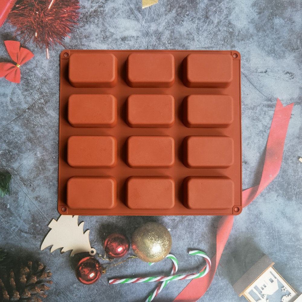 12 Cavity Square Silicone Soap - đánh giá và giá Candle Supplies Storage