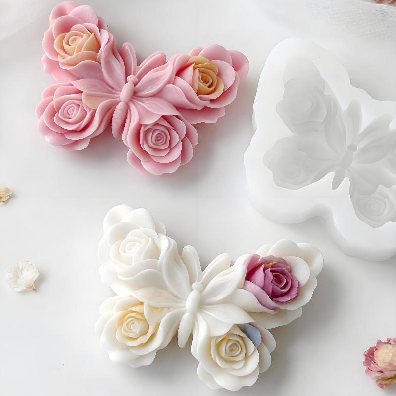 DIY Rose Butterfly Form Silico - đánh giá và giá Candle Supplies Storage