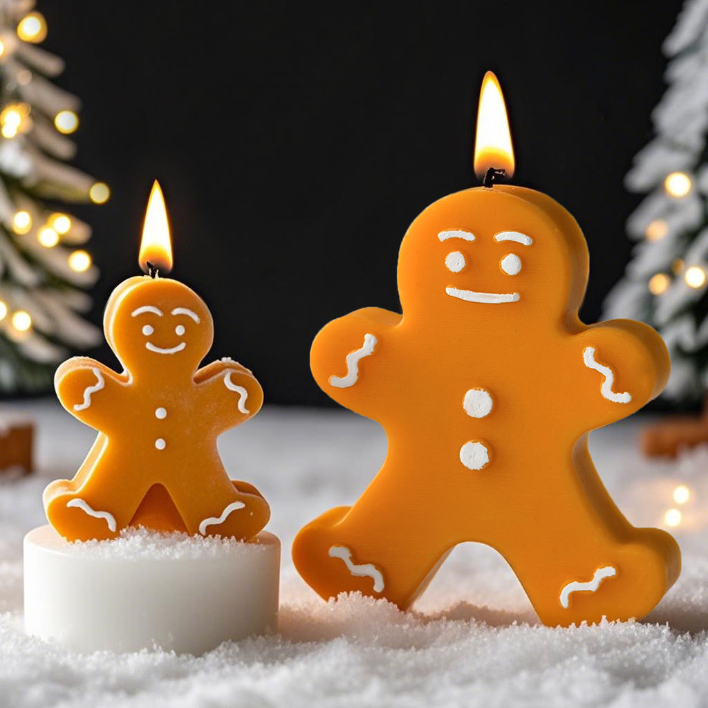 DIY Cartoon Gingerbread Man Si - đánh giá và giá Candle Supplies Storage