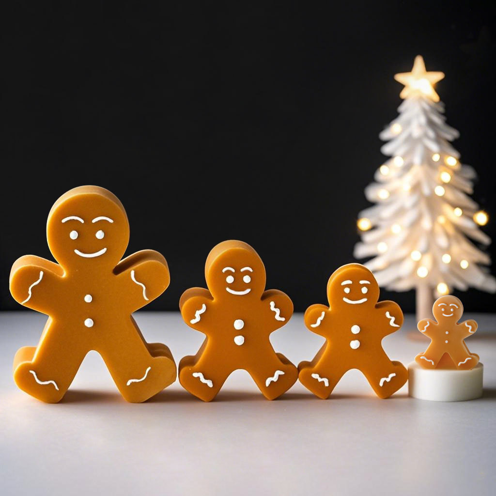DIY Cartoon Gingerbread Man Si - đánh giá và giá Candle Supplies Storage