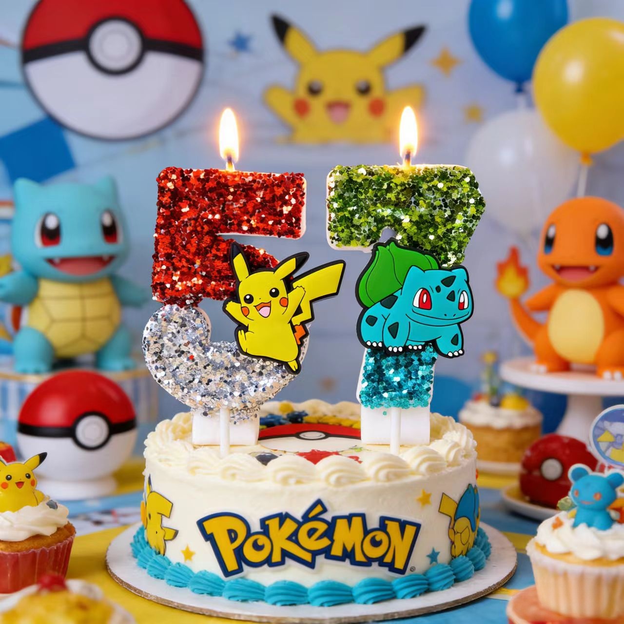 Cute Pokemon Candle Number 0-9 - đánh giá và giá Candle Surprise